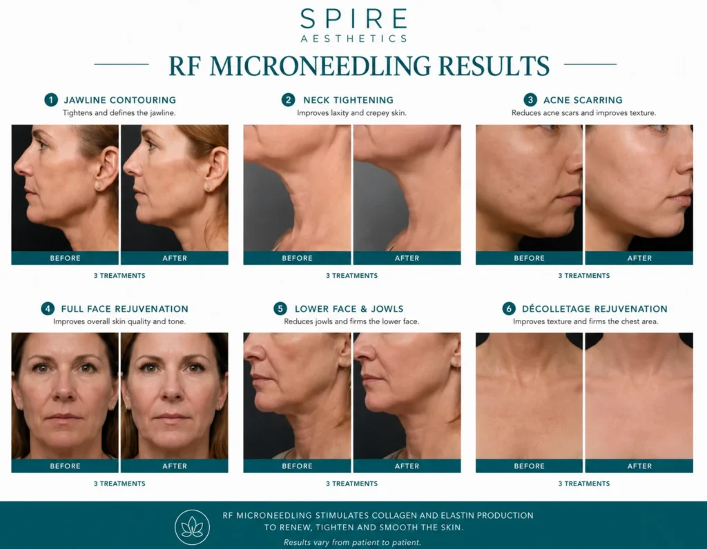 RF Microneedling Skin tightening Sussex results
