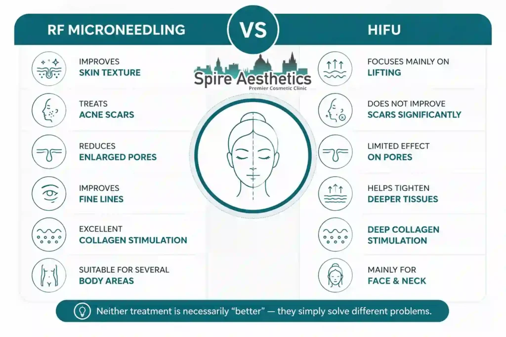 RF Microneedling vs HIFU: Which Treatment Gives Better Results Sussex?